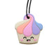 Silicone chew pendant - cupcake