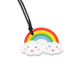 Silicone chew pendant - rainbow