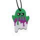 Silicone chew pendant - spooky ghost