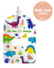 Sinchies reusable 150ml food pouches - dinosaurs